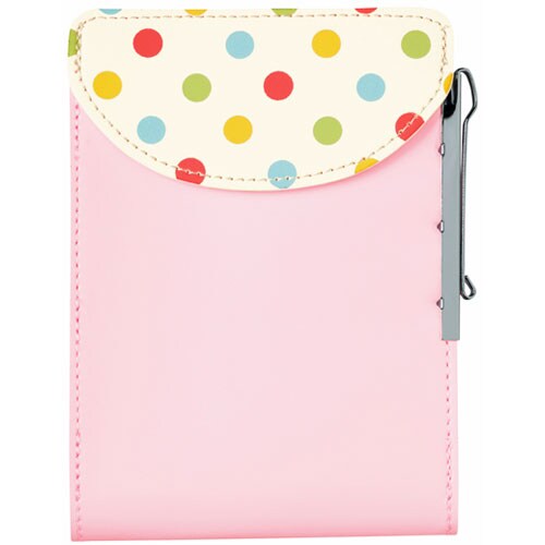 ひっかけペンケース ドットピンク