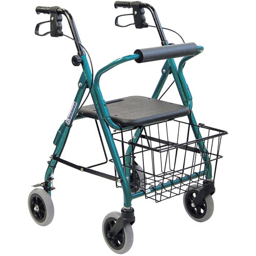 四輪歩行車 グリーン