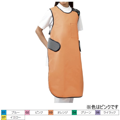 放射線防護用前掛 M ピンク PAW