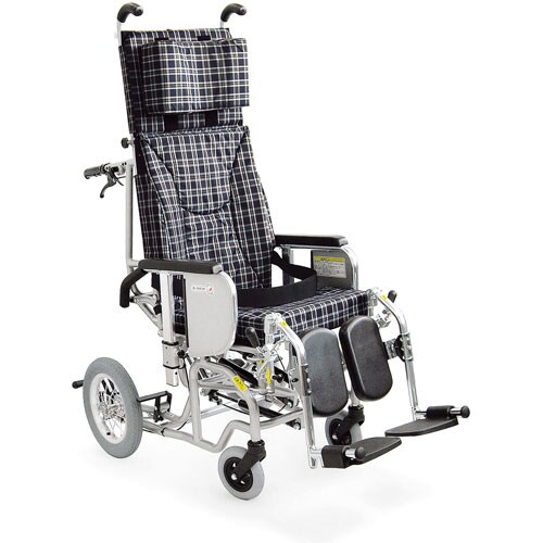 車いす クリオネット 濃紺チェックA13