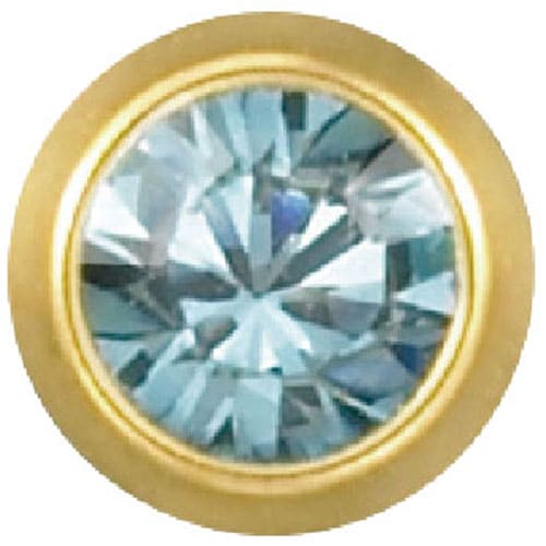 メディシステム医療用ピアス 3月アクアマリン