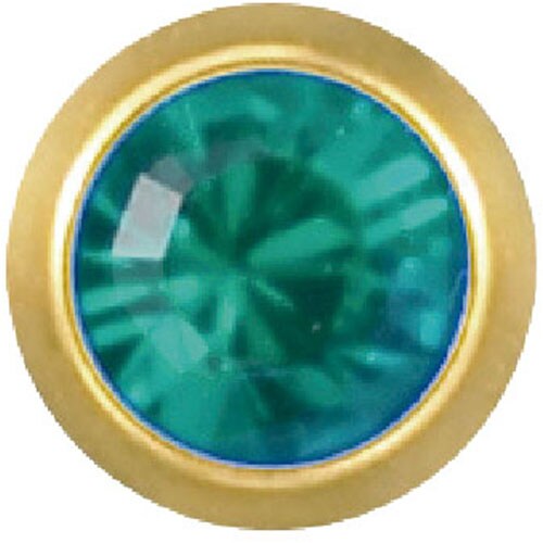 メディシステム医療用ピアス 12月ブルージルコン