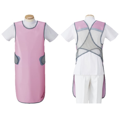 放射線防護用前掛 ピンク MMA−25LL