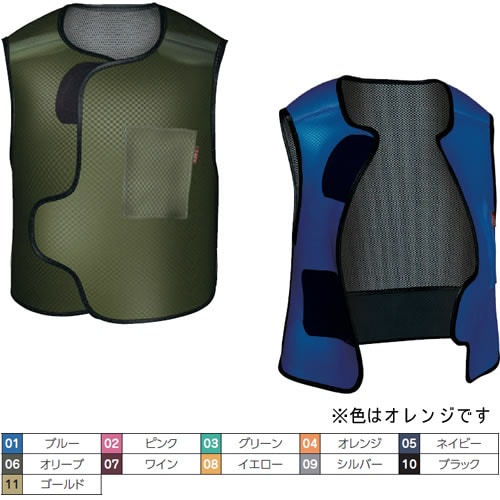 放射線防護用前掛 オレンジ WLH5−25M