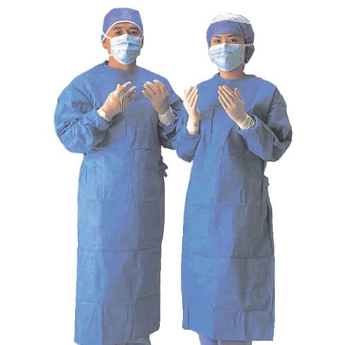 サージカルガウン マスク付・後結 LL