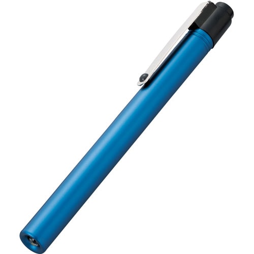 アルカプッシュライトLED暖色 ノック式 ブルー