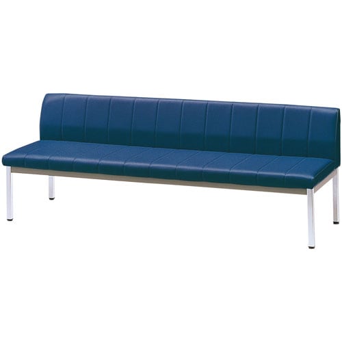 長イス 背付 MY−N1005 ダークブルー