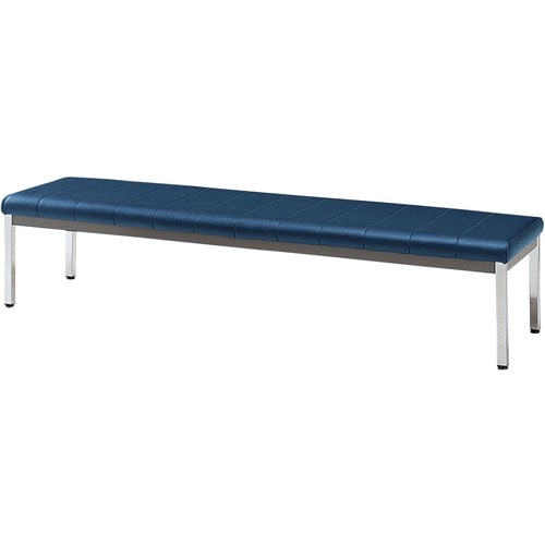長イス 背無 MY−N1007 ダークブルー