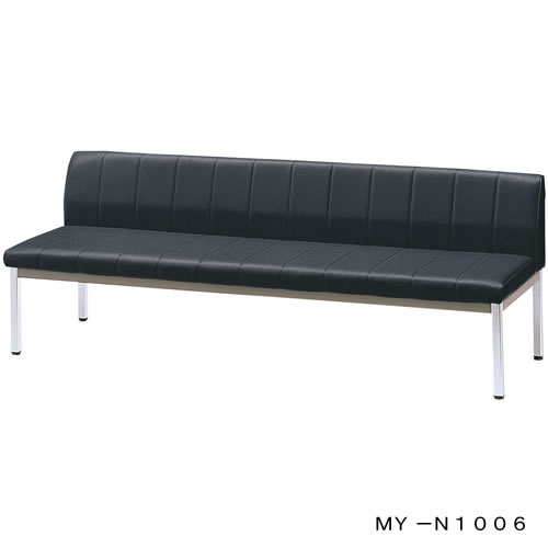 長イス 背付 MY−N1006 ダークブラウン