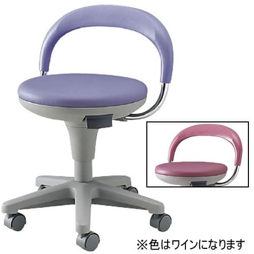 ナースチェア MY−N3205 背付 ワイン