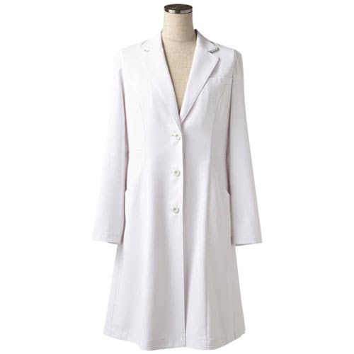 レディスドクターコート LL 白×アメリブルー