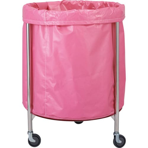 カラーランドリーカート 丸 ピンク MYLCCB