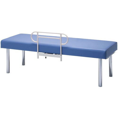診察台サイドレール付 ライトブルー 高さ500