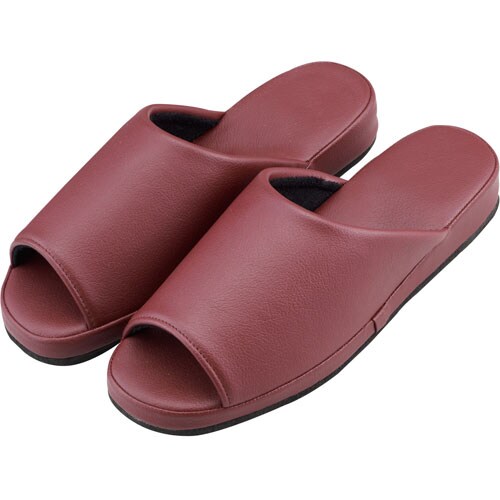 スリッパ(コンフォート)前開き レッド