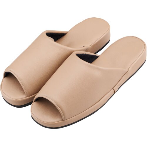 スリッパ(コンフォート)前開き ベージュ