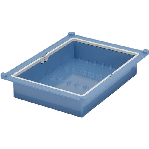 配薬トレー 24人用(YT−16用底板付) ブルー