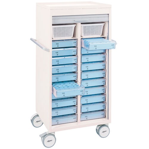 マツヨシ シャッター付与薬カート トレー 30床用