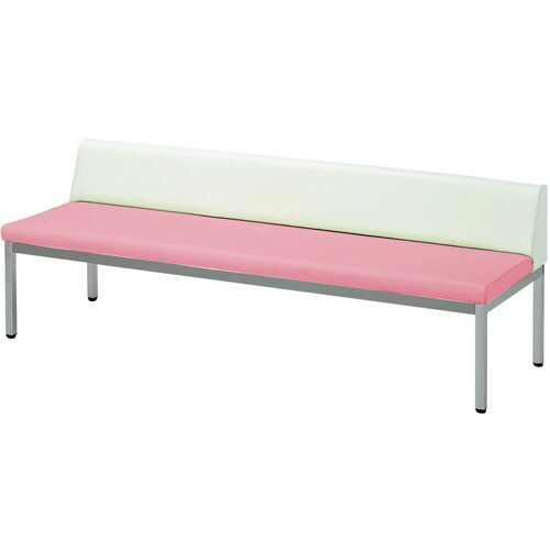 ロビーチェアー 背付 Cピンク 幅1800