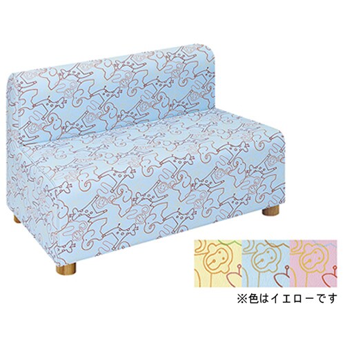 パークベンチ イエロー 幅800