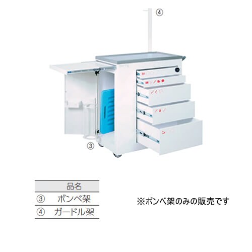 救急カート hurry ボンベ架
