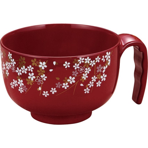 らくらく汁椀 朱桜