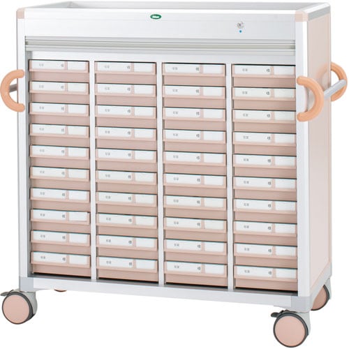 与薬カートLタイプ40床用YT−11ピーチ/ピーチ