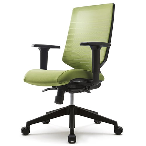 T30チェア 可動肘 グリーン