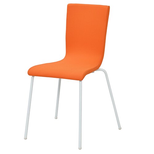 ファブリックチェア オレンジ