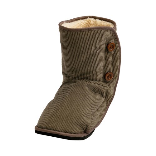 大きく開くルームブーツ カーキ LL