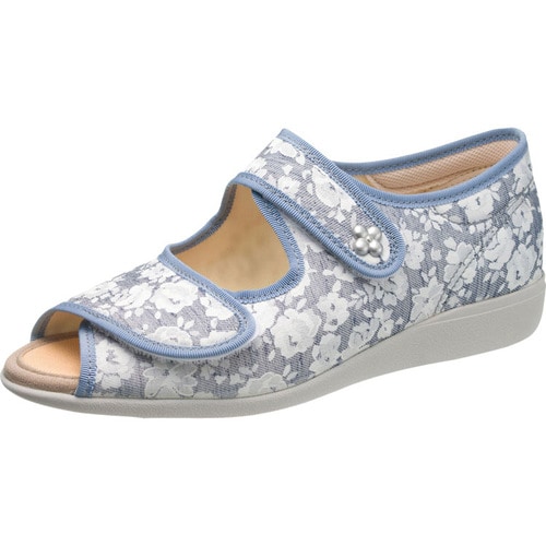 快歩主義 L133SLネイビーガラ 24.0cm