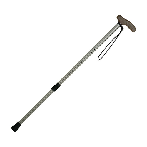 プッシュボタン式 アルミ伸縮杖 スタンダード