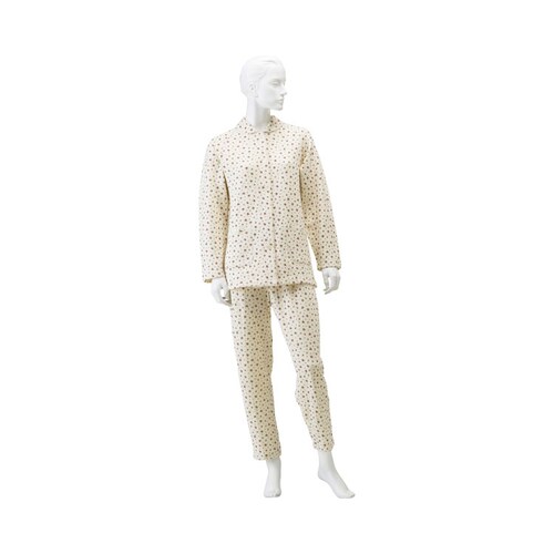 秋冬用 婦人用 L ベージュ小花柄