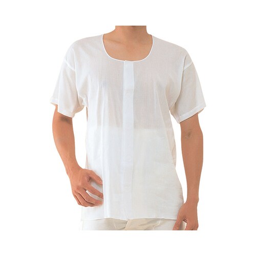 ワンタッチ肌着 前開き半袖 紳士用 M