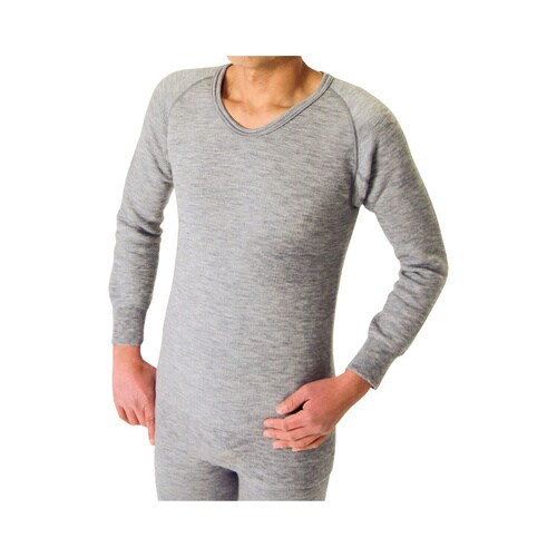 もちはだサムナイ 長袖シャツ 紳士用 L グレー