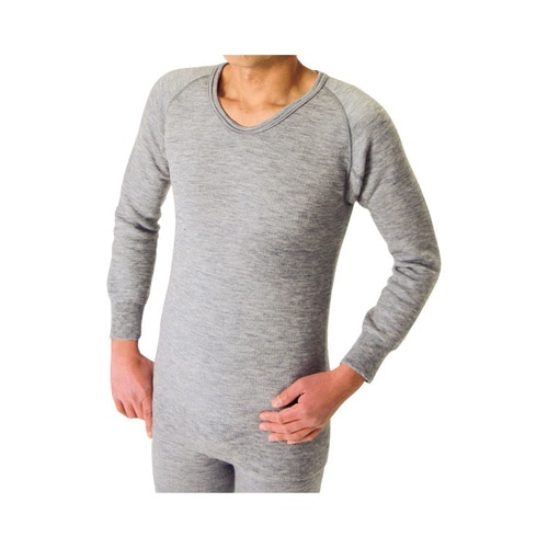 もちはだサムナイ 長袖シャツ 紳士用 M ベージュ