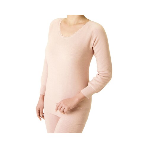 もちはだサムナイ 長袖シャツ 婦人用 L クロ