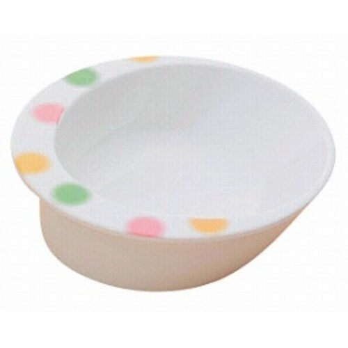 小さい自助食器 水玉