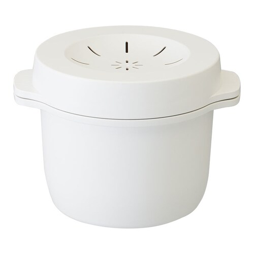 電子レンジスチームご飯メーカー ホワイト