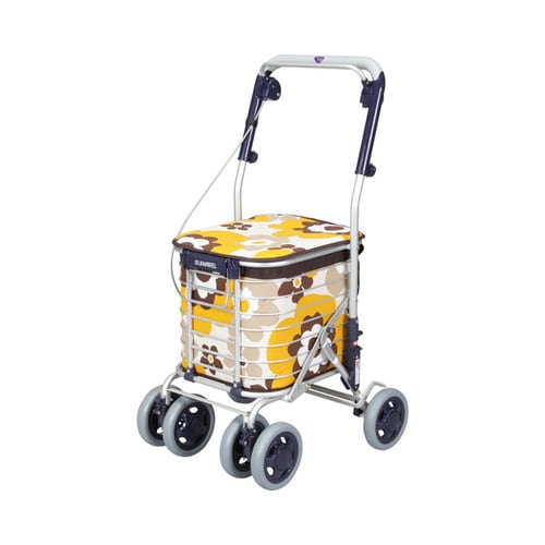 スワレル ワイヤーカート 花柄イエロー