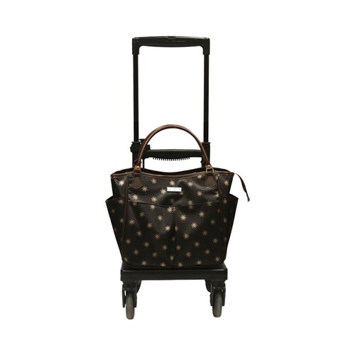 メロディトート 花柄ドットショコラ