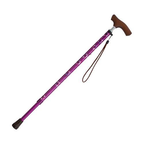 介援隊オリジナル杖2 11段階伸縮 アジサイ