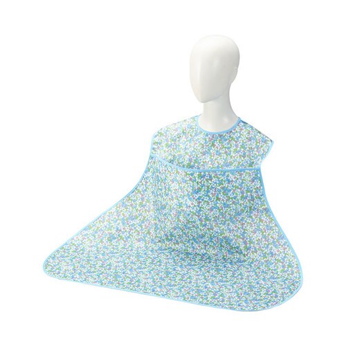 ディナーエプロン(ポケット付き) ブルー小花