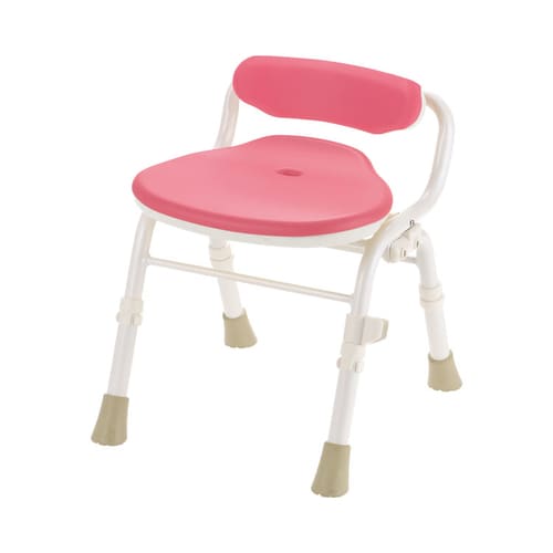 折りたたみ(防カビプラス) 腰当付390 ピンク