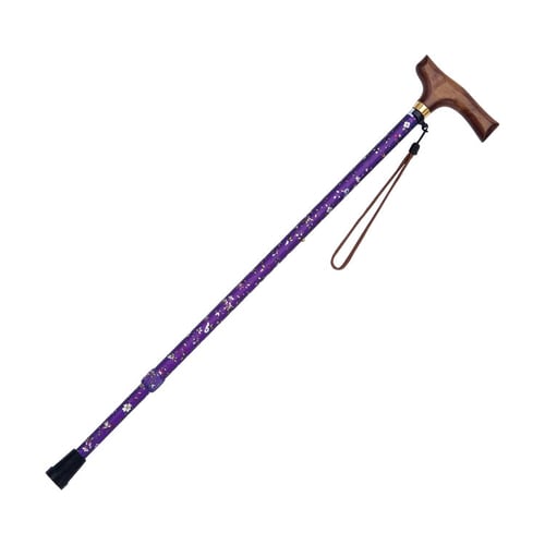 マスコットステッキ 伸縮タイプ 紫