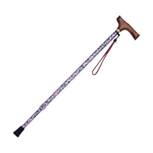 マスコットステッキ 伸縮タイプ うす紫