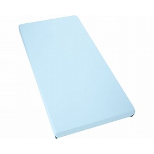 ブルー防水シーツ スムースボックス クリーム