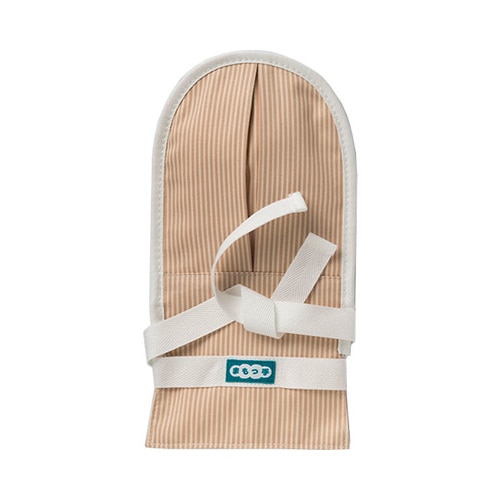 まもっ手 タック付 ストライプピンク (左右1組)