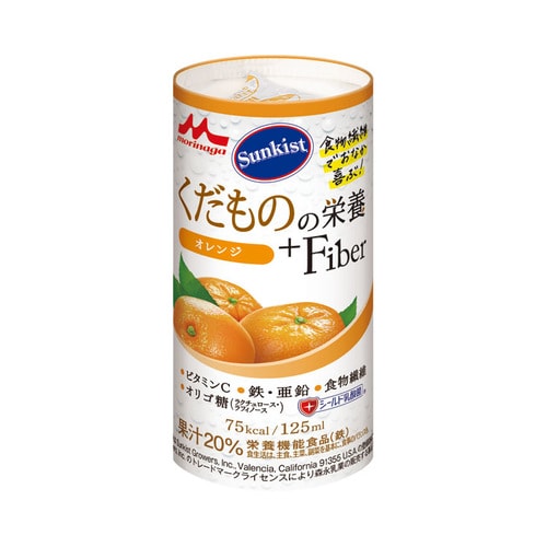 くだものの栄養+Fiber オレンジ 125mL