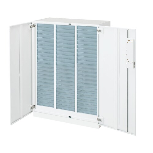 エディア 扉付トレA4浅ベ有壁固無下W8D4H10