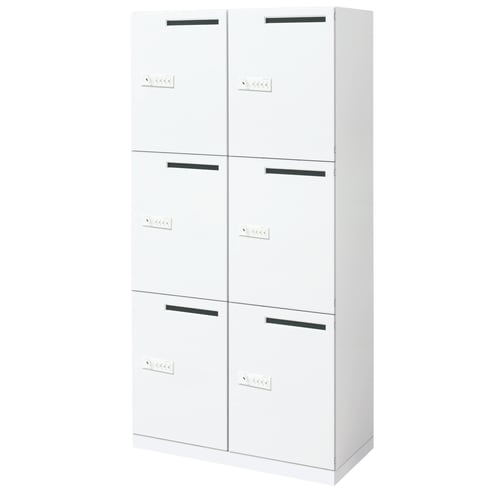 エディア ロッカー6穴あり自動錠W9D45H17